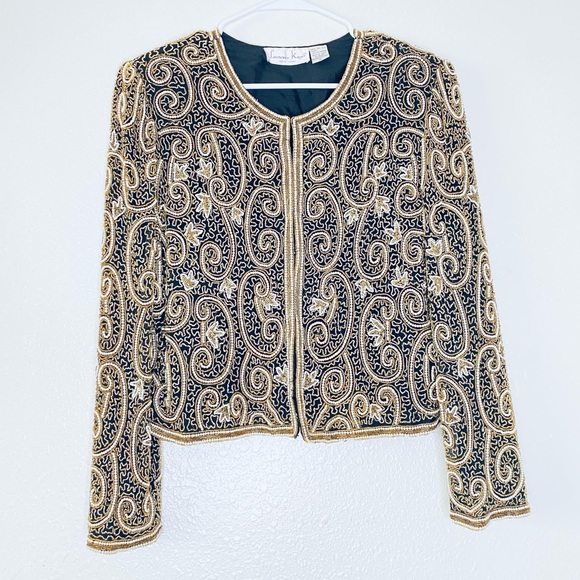 Harlequin: Laurence Kazar Beaded Silk Jacket